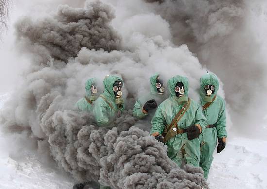 Troops NBC held in the Amur region doctrine to disguise military facilities