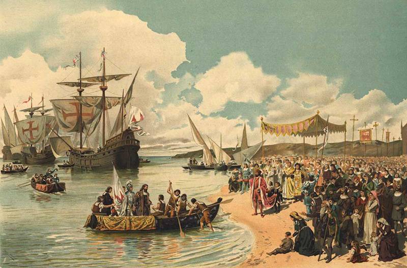 At the behest of Henry the Navigator. Route to India: Vasco da Gama, Cabral, and others