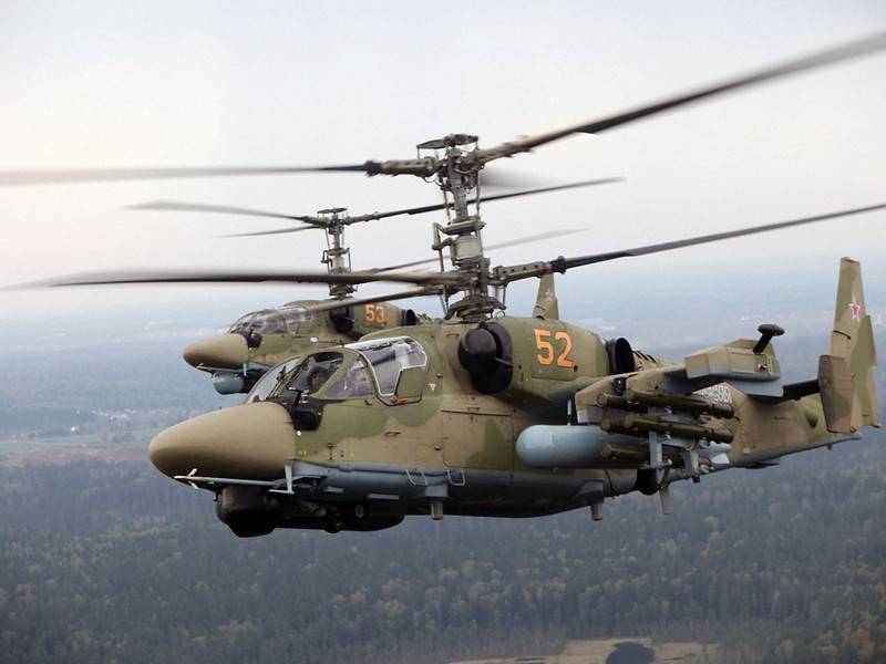 Två Ka-52 