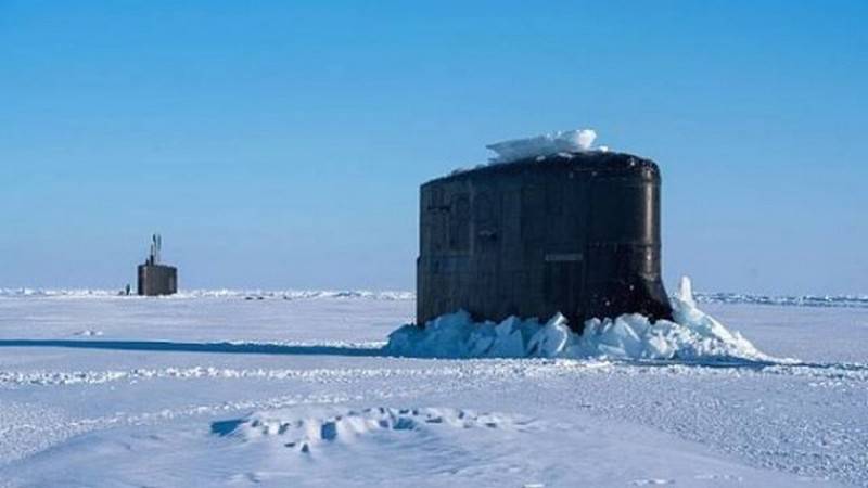 The U.S. Navy conducted exercises in the Arctic