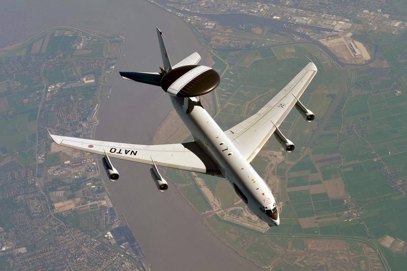 NATO AWACS-fly gjennomførte leting i området av Østersjøen
