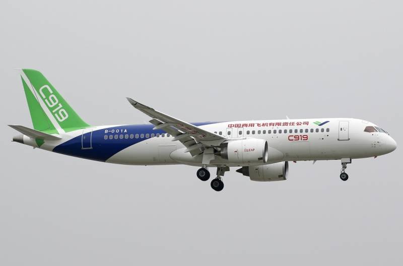 Kinas første fly C919 vil blive leveret til kunden i 2021