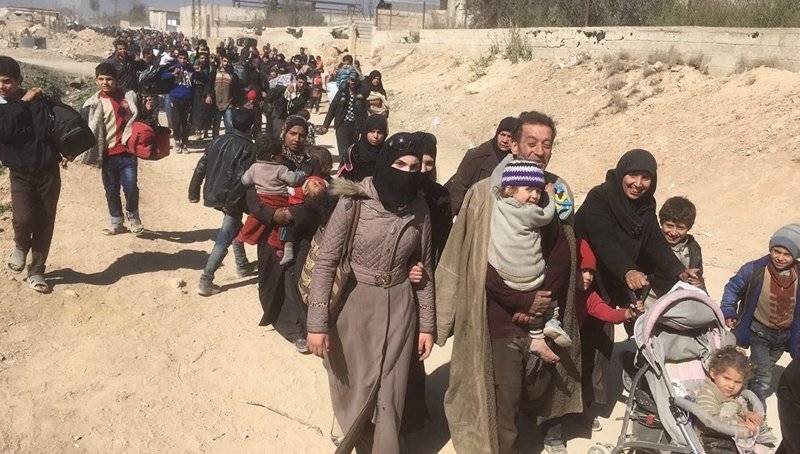 I Øst Huta begyndte arbejdet med det tredje humanitær korridor