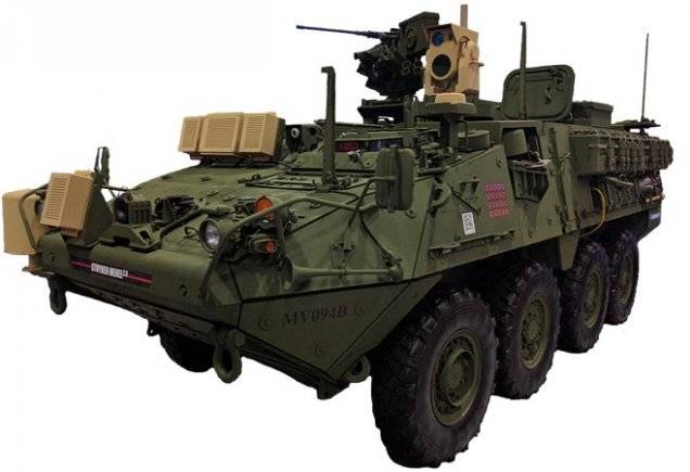 Баявой лазерны комплекс Stryker MEHEL (ЗША)