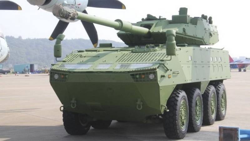 The Chinese showed their wheeled tank
