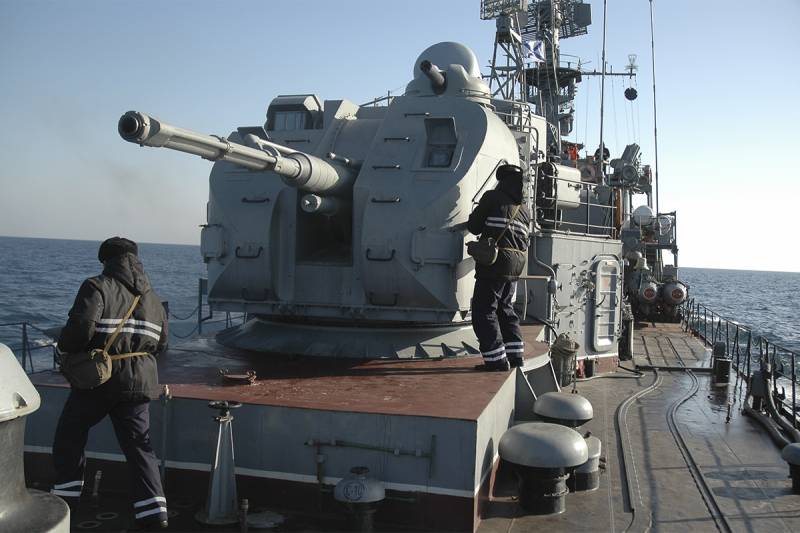 Ships of the Pacific fleet struck land targets in Kamchatka