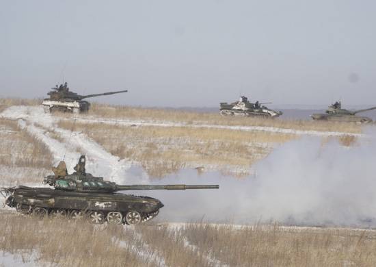 Dans le VZV soulevées par la formation d'alarme de l'unité мотострелковых connexions