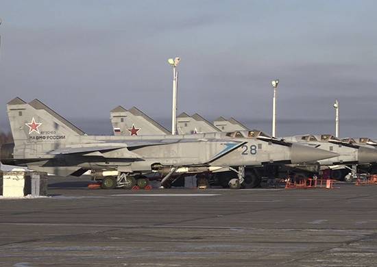 Fighter of the Pacific fleet for the first time worked the reflection of air attacks in the Arctic