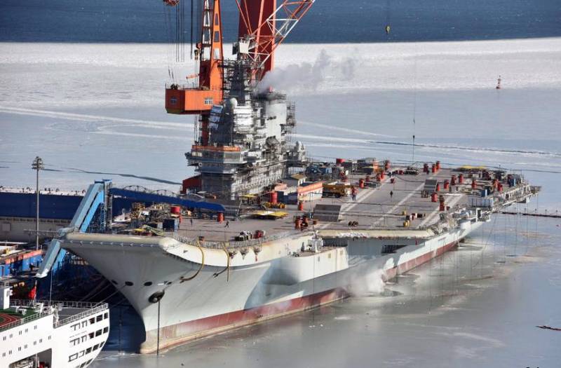 La chine procède à l'essai d'un nouveau porte-avions