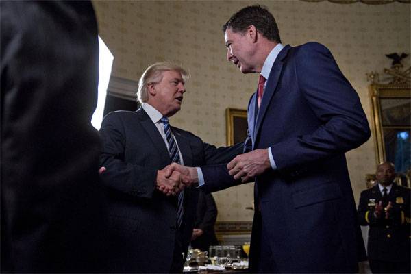 The trump in the role of President of the United States. Ex-FBI Director strikes back
