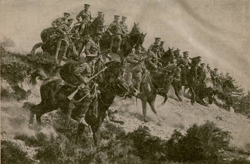 Supporting the armored monster. Part 1. British cavalry in the third year of world war
