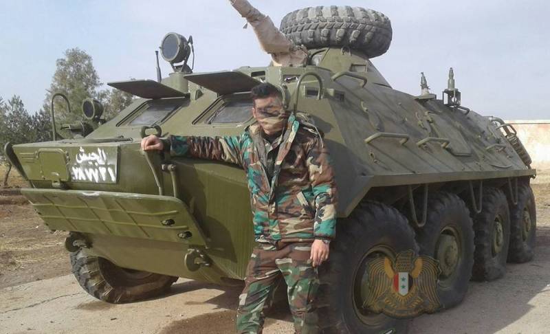 L'armée syrienne a commencé à récupérer le BTR- - 60PB