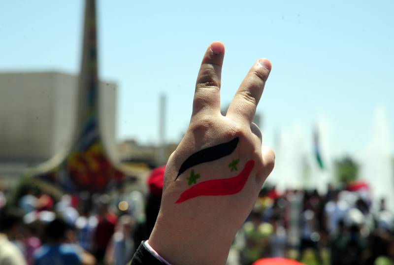 The situation in Syria. South of Damascus, fighting continued with the terrorists