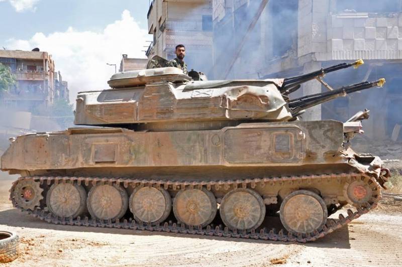 The territory near Damascus strip 