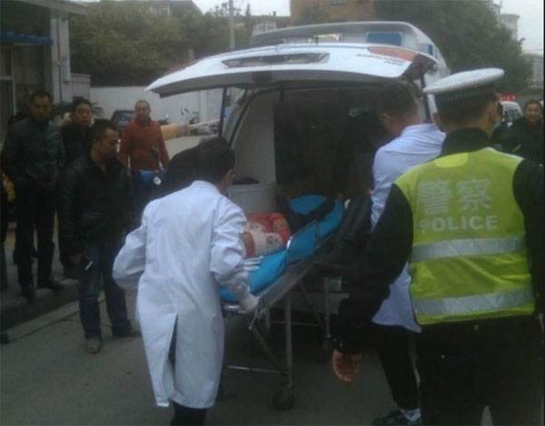 The attack on a school in China. There are victims