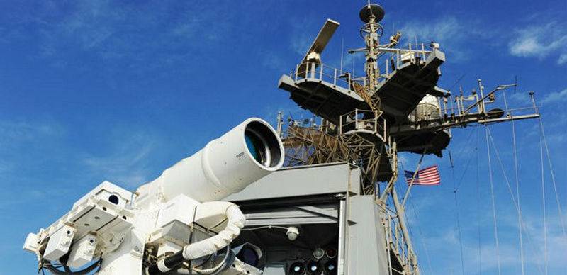 Ersätta det med AAMS. USA meddelade den förestående utrusta en Flotta med laser vapen