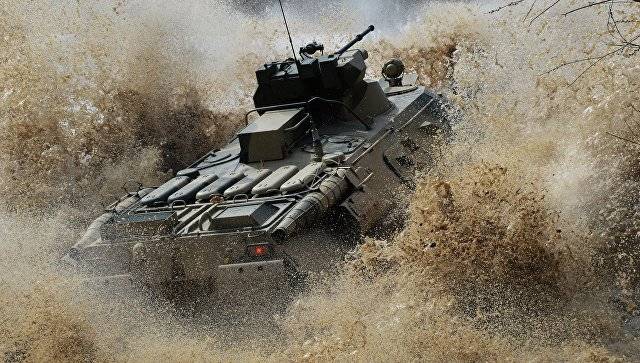 Kaspische Flottille mat neie BTR-82A
