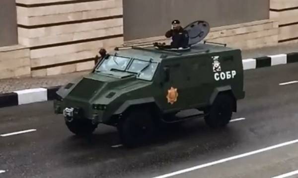 У Чачні паказалі бронеаўтамабіль вытворчасці Іарданіі