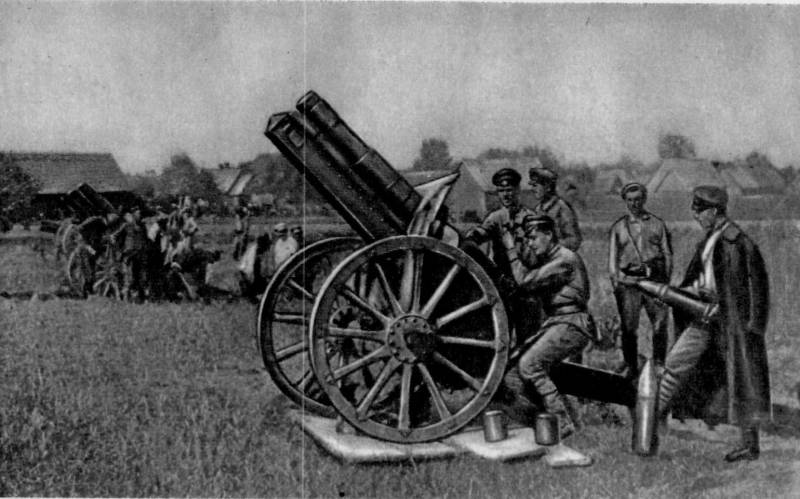 Rouge de l'artillerie dans la guerre Civile. Partie 2