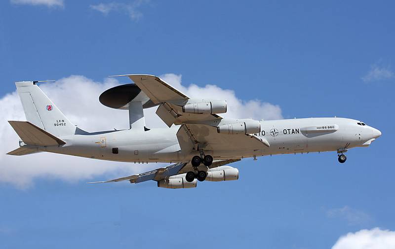 Everywhere. NATO conducted aerial surveys of the Kaliningrad region and the Donbass