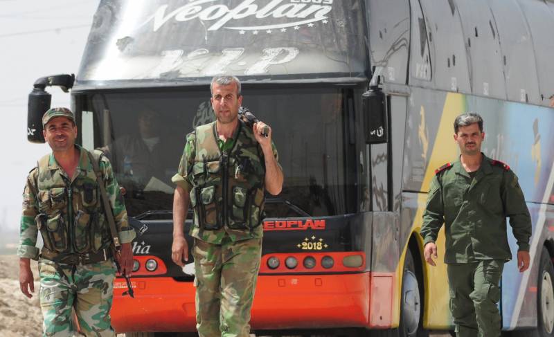 The situation in Syria. From HOMS left the 122 bus with the militants
