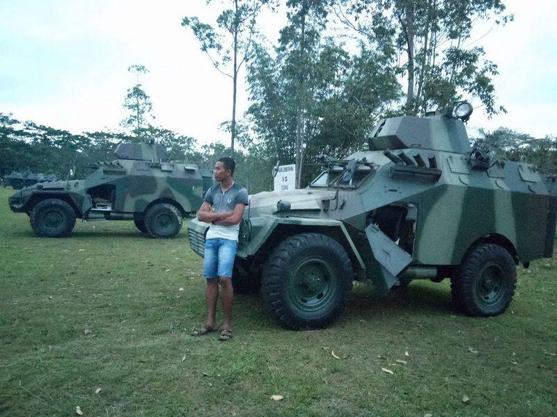 The army of Indonesia has upgraded the Soviet BTR-40