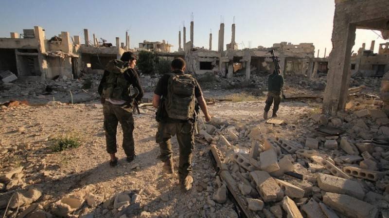 The Syrian army is celebrating a victory. The suburbs of Damascus liberated from terrorists