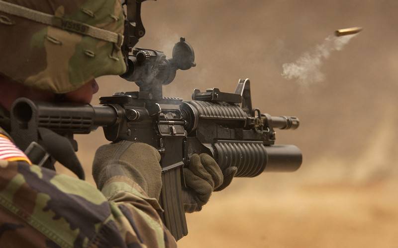 US-automatesch Karabiner M4A1 war mat dem defekt