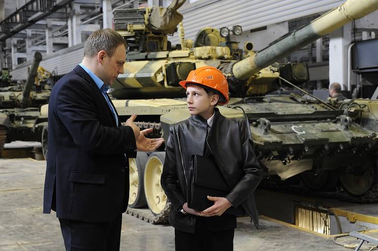 Schoolchildren from Kaluga developed a unmanned tank