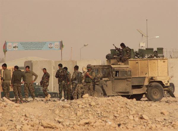 Fighting a few miles from the border of Turkmenistan. Afghan troops in the pot LIH