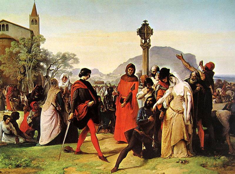 Krigen av den Sicilianske Vesper. Karl av Anjou miste Storbritannia