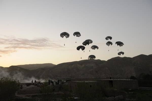 The sharp growth in U.S. military supplies to Afghanistan. Not going to go away