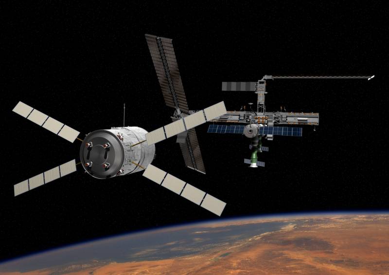 Окололунную emisora que se pueden construir a partir de los módulos de la iss
