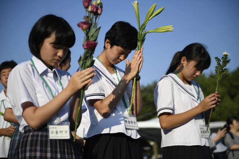 Japan honored the victims of the American atomic bombing