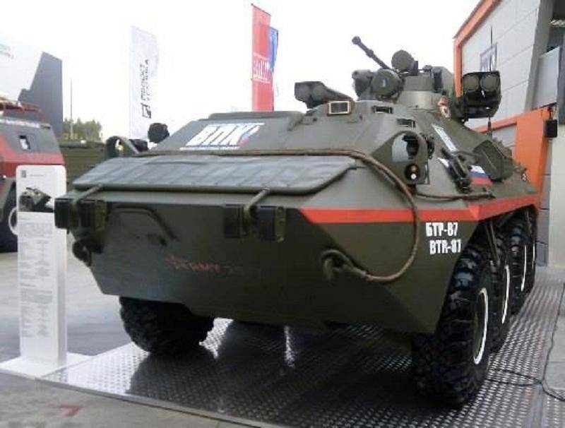 El btr-87 con противотанковым el complejo 