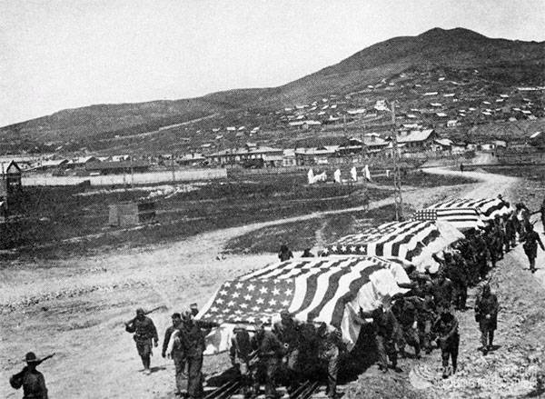 The brutality of the us occupation in Russia in 1918. The Russian Embassy reminded U.S.