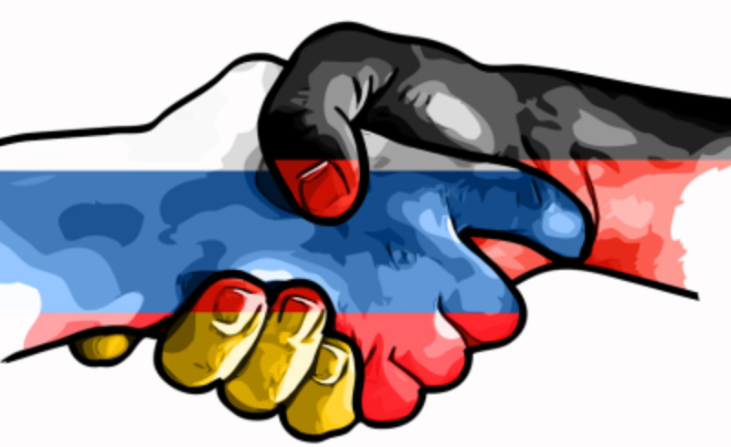 Black obelisk of Russian-German friendship