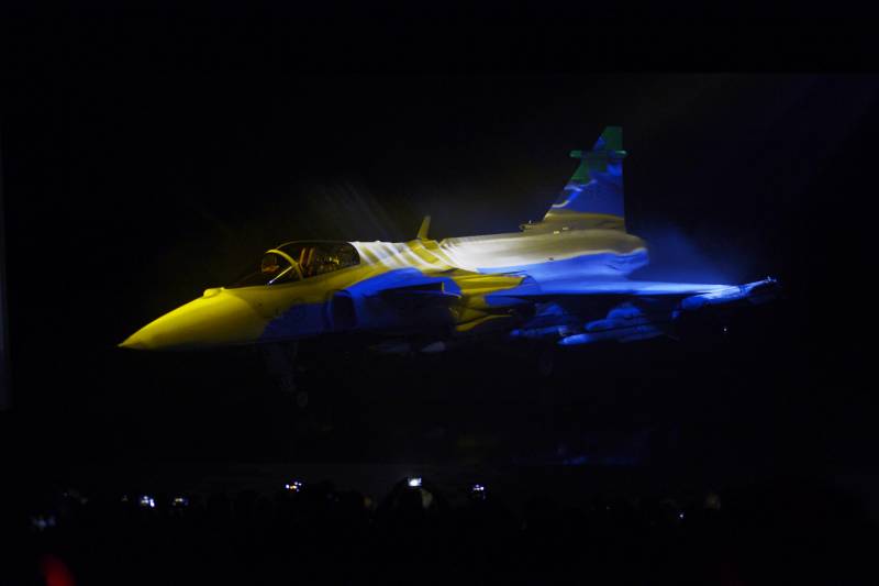 Saab JAS 39E Gripen. Annonsert himmelske 