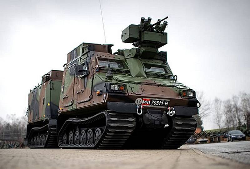 The Austrian army has received the first caterpillar cross-country vehicles the BvS 10