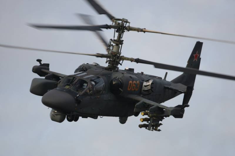 Ka-52 extends through the goes-451 and EW systems