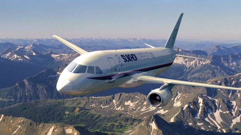 Sukhoi Superjet 100. Klippede vinger