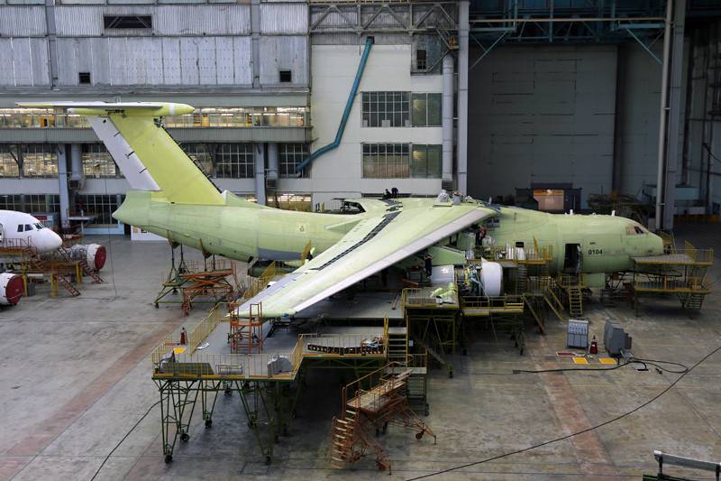 Automatisée de la ligne d'assemblage des avions Il-76МД-90A lanceront en été
