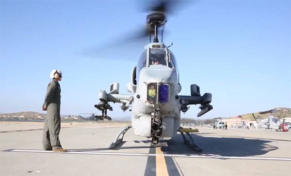 Aux états-UNIS a essuyé l'accident de l'hélicoptère de la marine corps