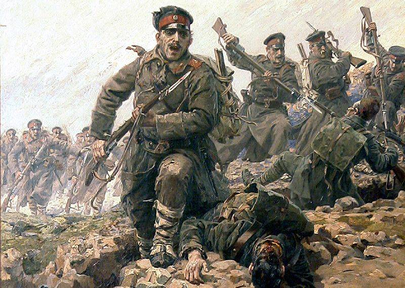 Year 1913. Adrianople. The glory of the Bulgarian and Serbian armies