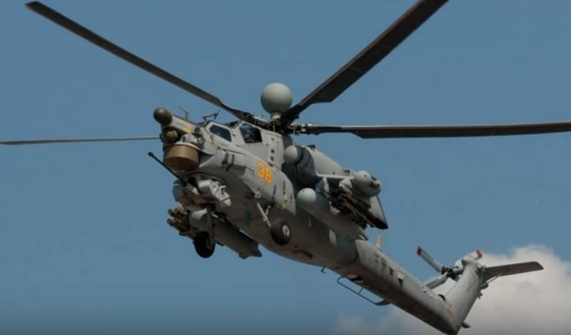 Startede flight test af den første Mi-28NM fra installation fest for MO