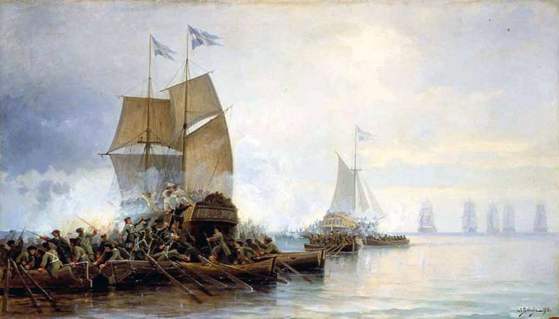 Le jour de la flotte de la Baltique de la MARINE russe
