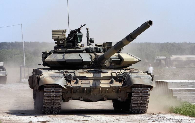T-90S tanks. Armored fist Indian army
