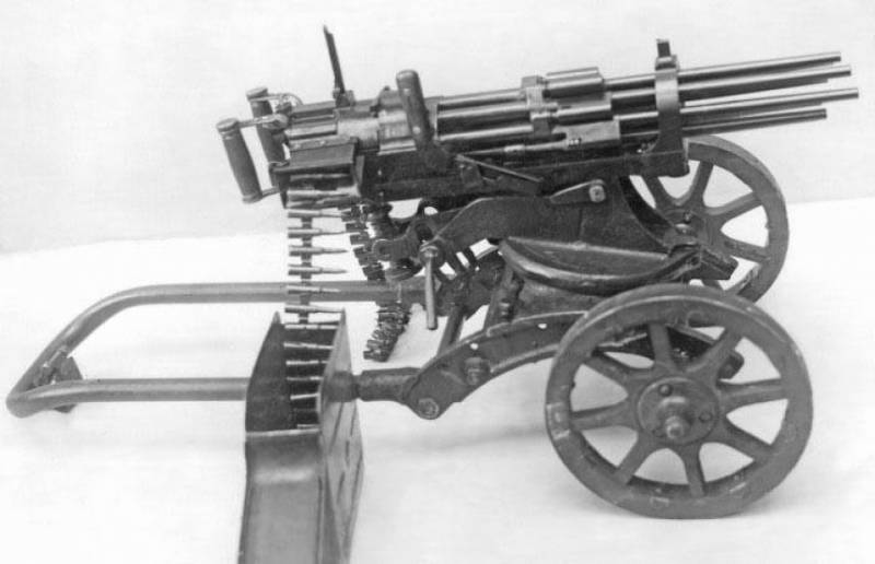 Multi-barrel kulsprutor A. I. Kostina