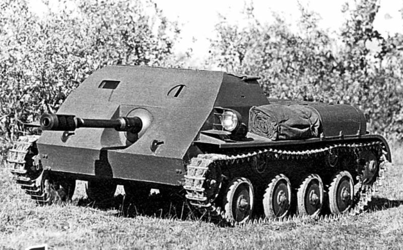Selvgående pistol fra fly produsenter. Prosjektet ASU-57 OKB-115