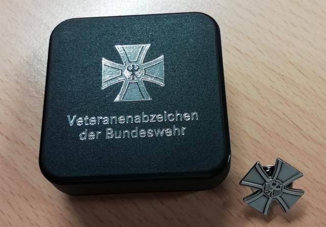 The Bundeswehr for the first time presented the badge of a veteran